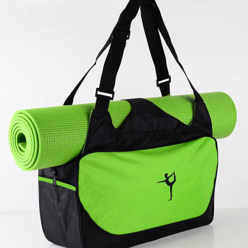 Fitness Backpack Large Capacity Casual Travel Bag Adjustable Shoulder Strap Waterproof Sports Pilates Bag Without Yoga Mat