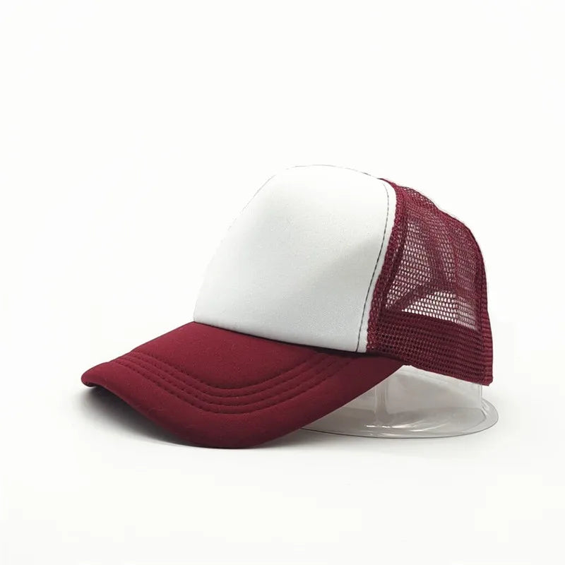 Unisex Cheaper 5 Panel Trucker Hat For Adult Summer Net Baseball Cap Men Women Blank Mesh tentacle Sun Hat Visor