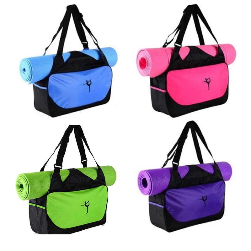 Fitness Backpack Large Capacity Casual Travel Bag Adjustable Shoulder Strap Waterproof Sports Pilates Bag Without Yoga Mat