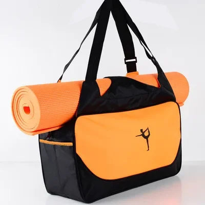 Fitness Backpack Large Capacity Casual Travel Bag Adjustable Shoulder Strap Waterproof Sports Pilates Bag Without Yoga Mat