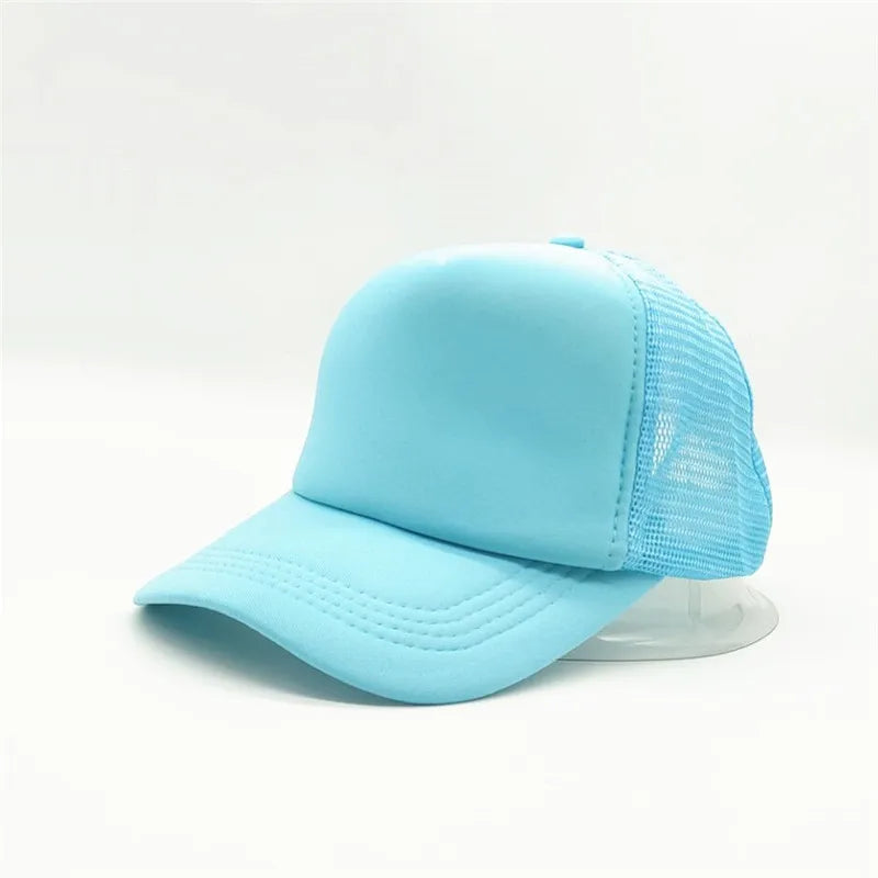 Unisex Cheaper 5 Panel Trucker Hat For Adult Summer Net Baseball Cap Men Women Blank Mesh tentacle Sun Hat Visor