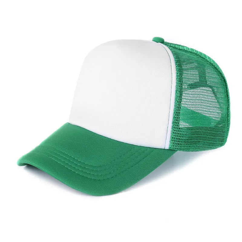Unisex Cheaper 5 Panel Trucker Hat For Adult Summer Net Baseball Cap Men Women Blank Mesh tentacle Sun Hat Visor
