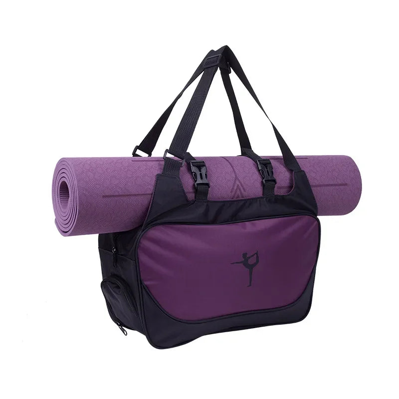 Fitness Backpack Large Capacity Casual Travel Bag Adjustable Shoulder Strap Waterproof Sports Pilates Bag Without Yoga Mat