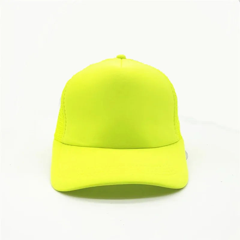 Unisex Cheaper 5 Panel Trucker Hat For Adult Summer Net Baseball Cap Men Women Blank Mesh tentacle Sun Hat Visor