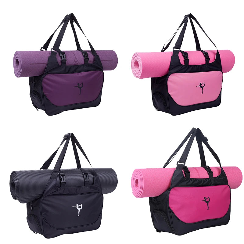 Fitness Backpack Large Capacity Casual Travel Bag Adjustable Shoulder Strap Waterproof Sports Pilates Bag Without Yoga Mat