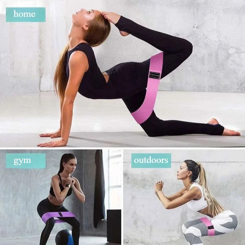 1PC Yoga Stretch Band Resistance Band Stretch Band Hip Strength Training Stretching Tension Training Hip Hoop