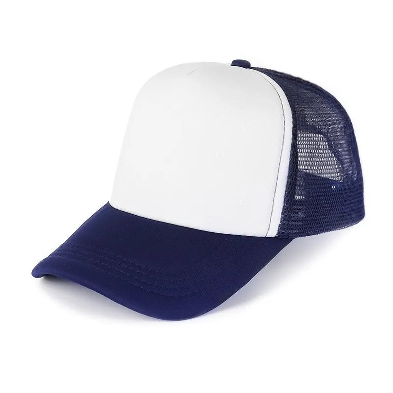 Unisex Cheaper 5 Panel Trucker Hat For Adult Summer Net Baseball Cap Men Women Blank Mesh tentacle Sun Hat Visor