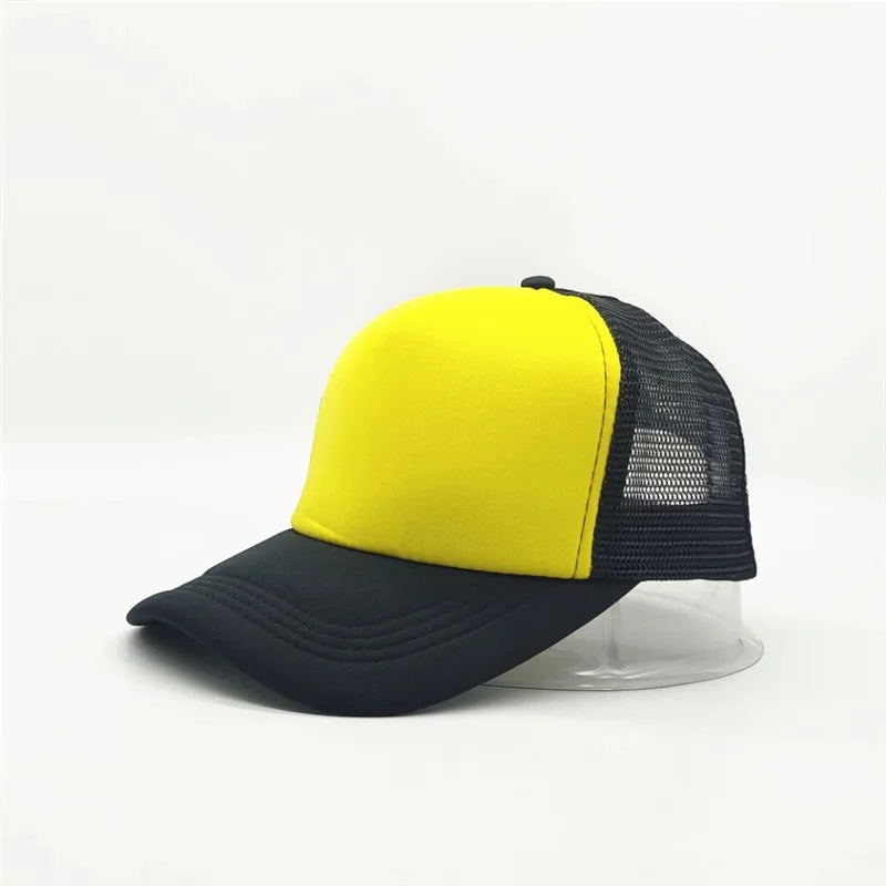 Unisex Cheaper 5 Panel Trucker Hat For Adult Summer Net Baseball Cap Men Women Blank Mesh tentacle Sun Hat Visor