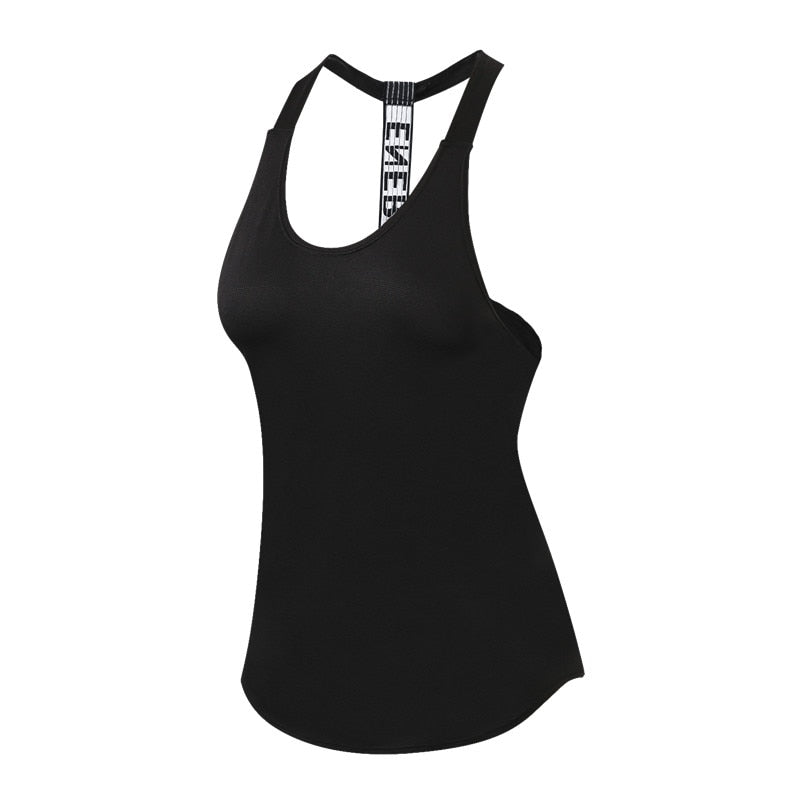 Fitness Top Women Breathable Gym Workout Tank Top Sexy Backless Sport T Shirt Women Running Shirt Sportwear