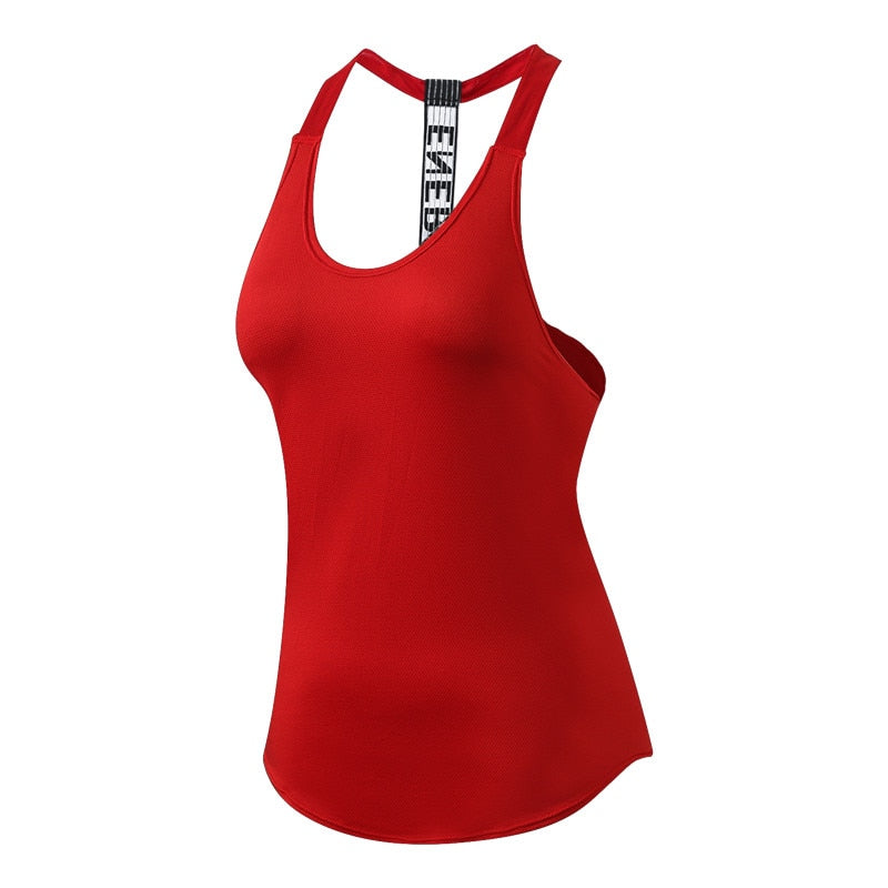 Fitness Top Women Breathable Gym Workout Tank Top Sexy Backless Sport T Shirt Women Running Shirt Sportwear