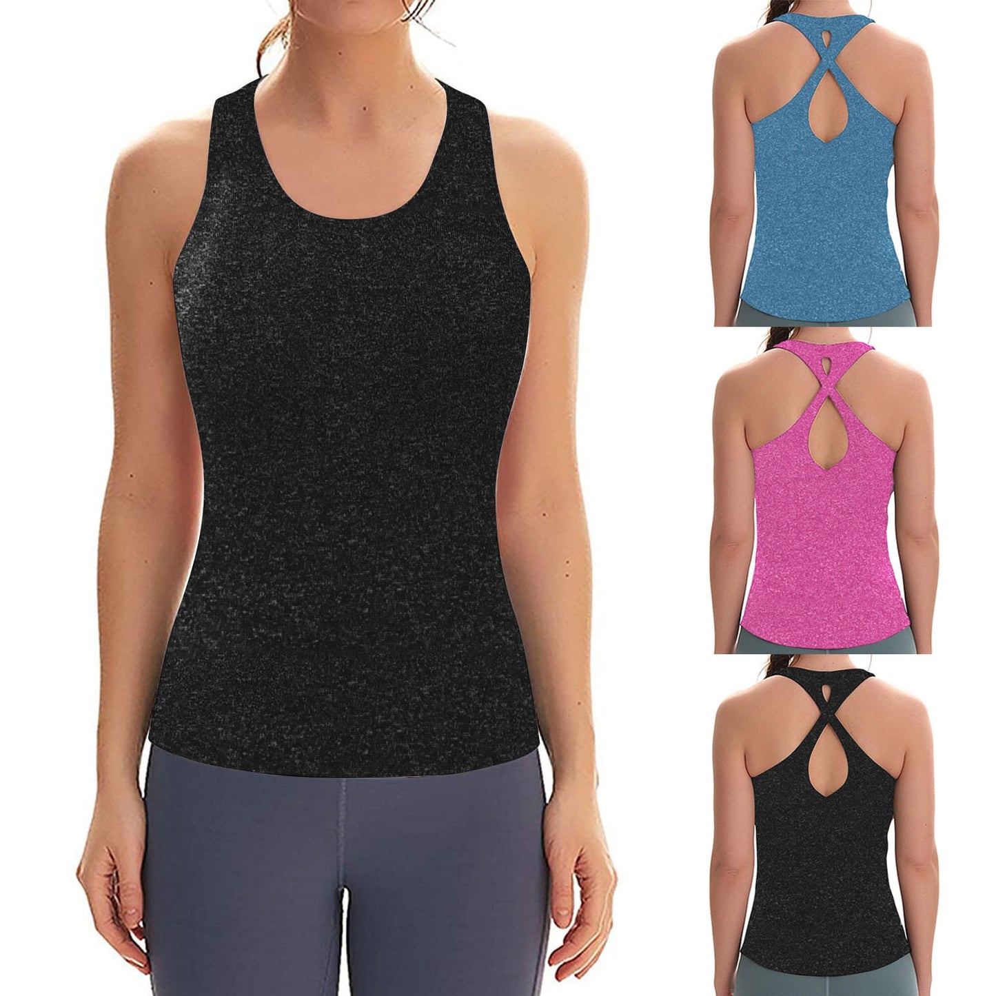 Sleeveless Yoga Vest Running Sports Top Breathable Gym Clothing Blusas De Mujer Women Blouses Fitness Vest Sportswear Yoga Top