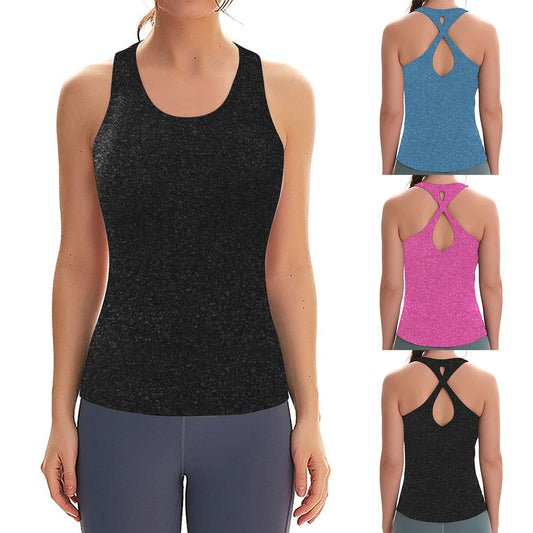 Sleeveless Yoga Vest Running Sports Top Breathable Gym Clothing Blusas De Mujer Women Blouses Fitness Vest Sportswear Yoga Top